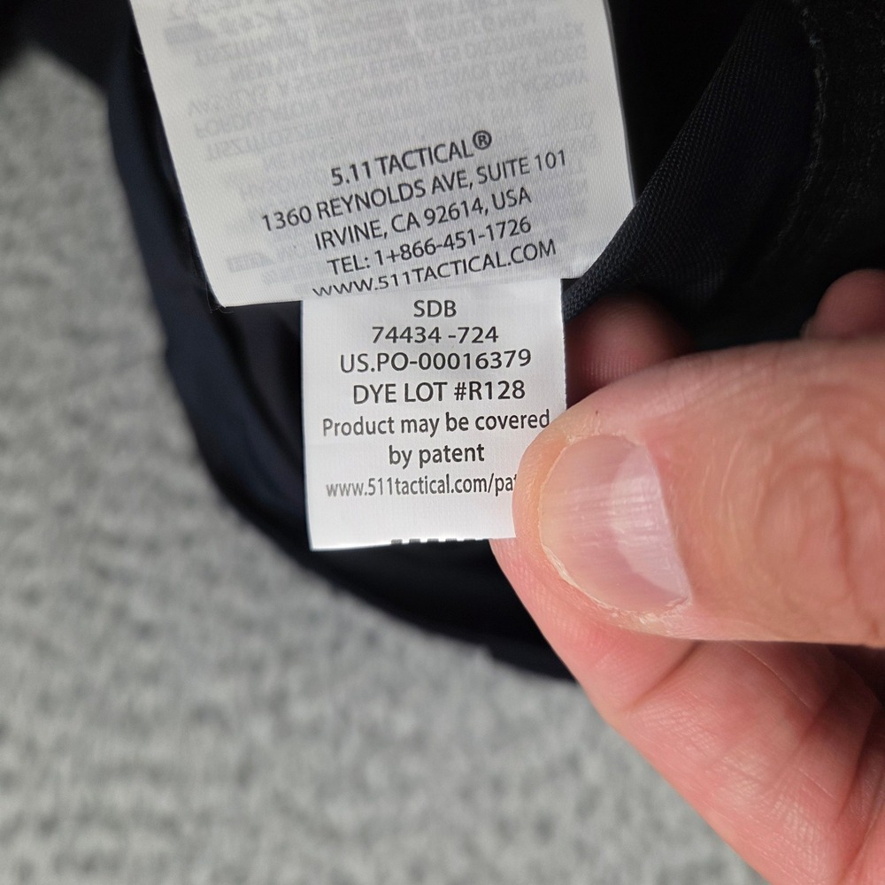 5.11 Tactical Apex Pant Men 33x34 Dark Navy Flex-Tac Straight Fit 74434 - Picture 10 of 14